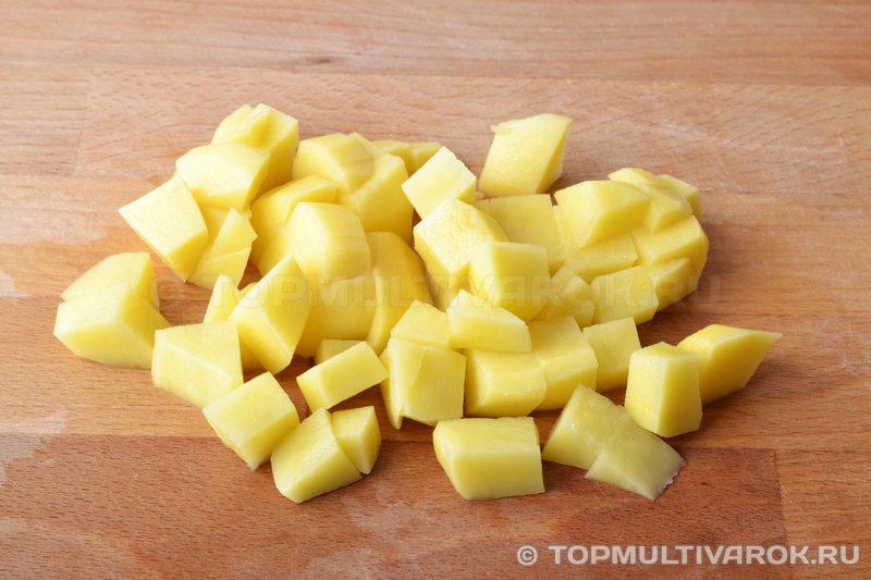 Картофель кубиками